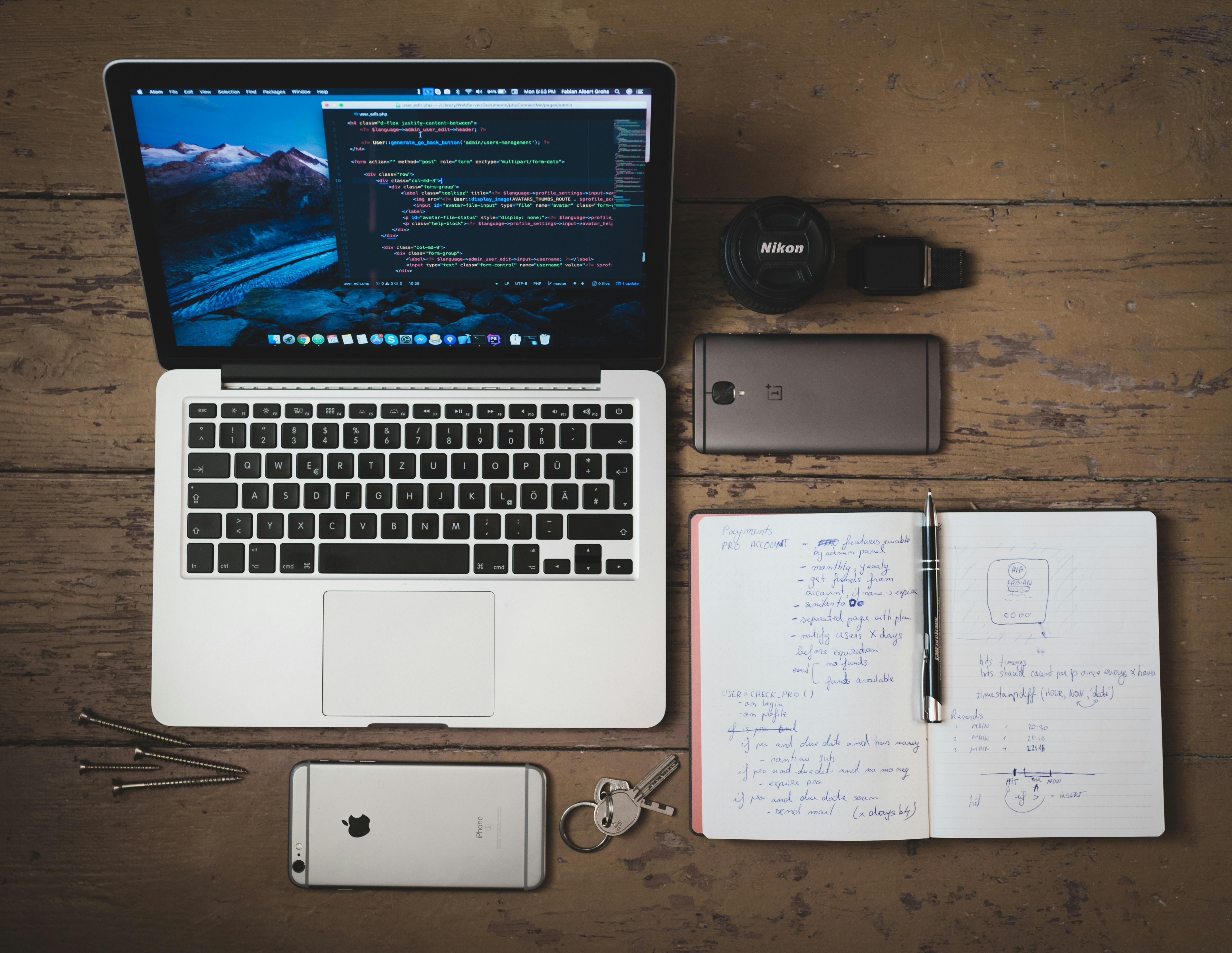 Team working on a project
